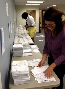 These are just a portion of the 30,000 postcards signed by Illinoisans in support of marriage equality that were delivered to Illinois legislators.